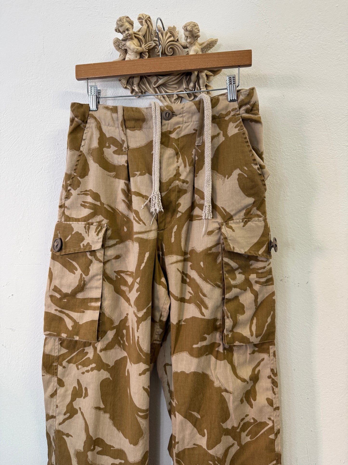 Vintage British Army Camo Cargo Pants “W30”