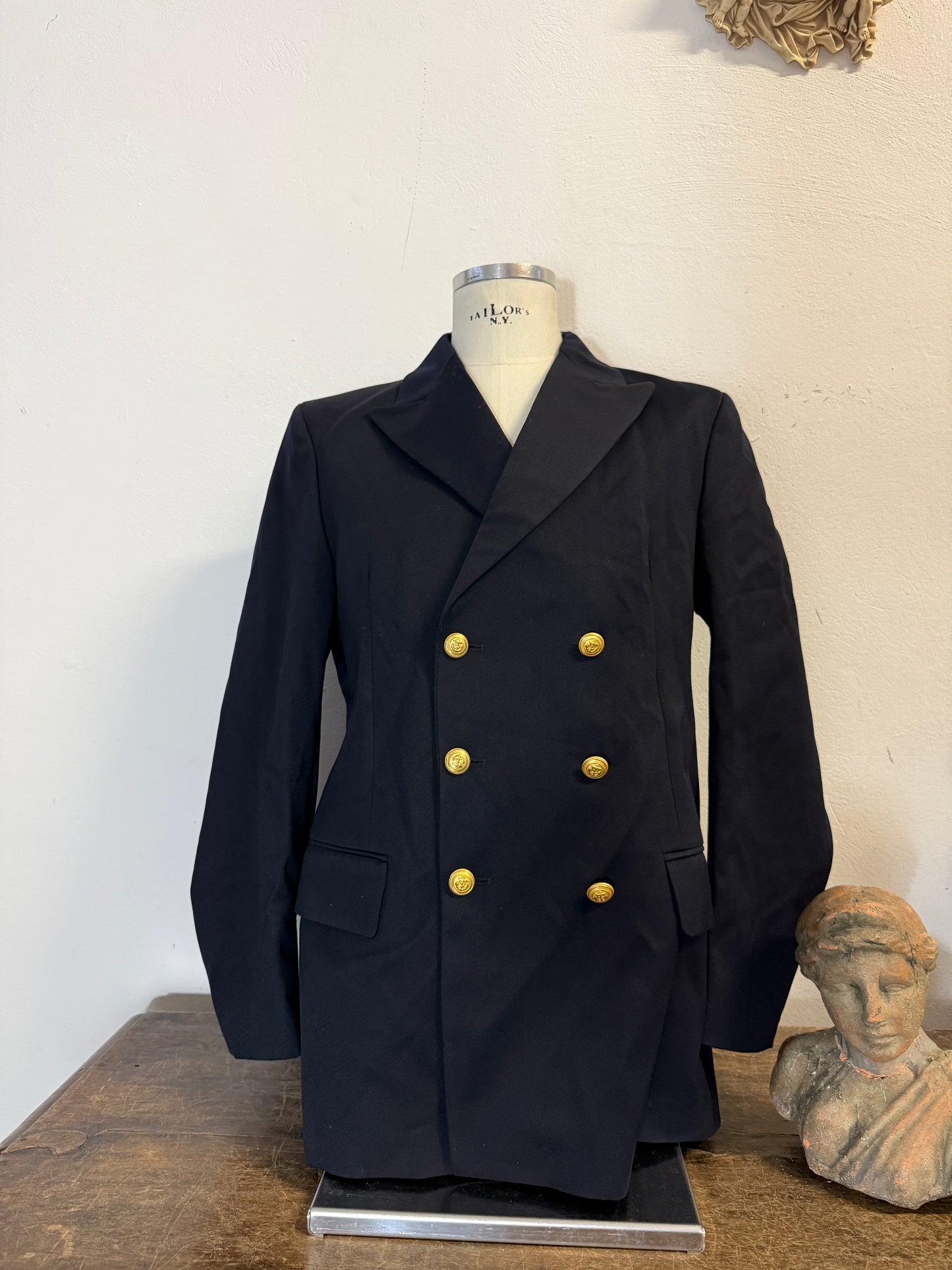 Vintage 00’s Italian Navy Double Breasted Jacket “L/XL”