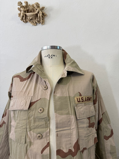Vintage BDU Camo Jacket Ripstop US Army – L