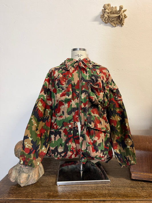 Vintage Swiss Army Camo Jacket M70 “XL”