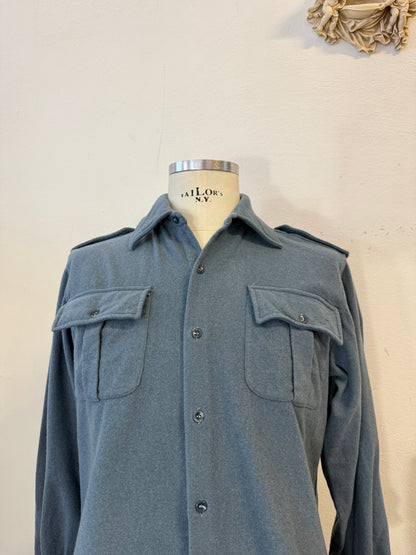 Vintage 60’s Italian Air Force Flannel Shirt “S”