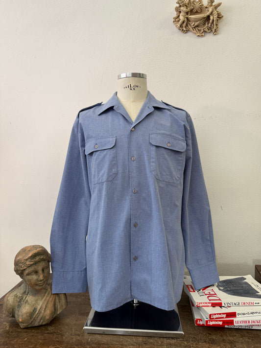 Vintage 90’s Italian Navy Shirt “M/L”