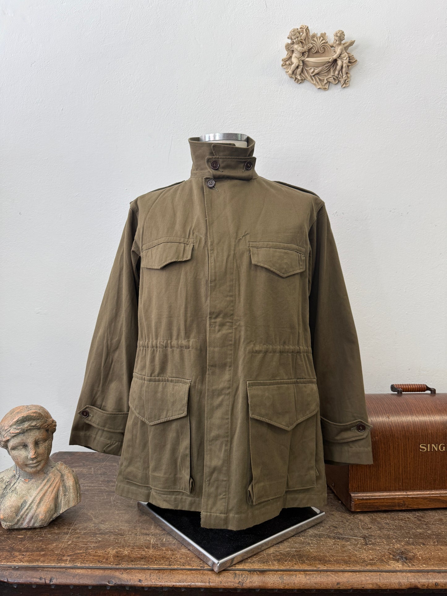 Vintage 50’s French Army Jacket M47 “L”