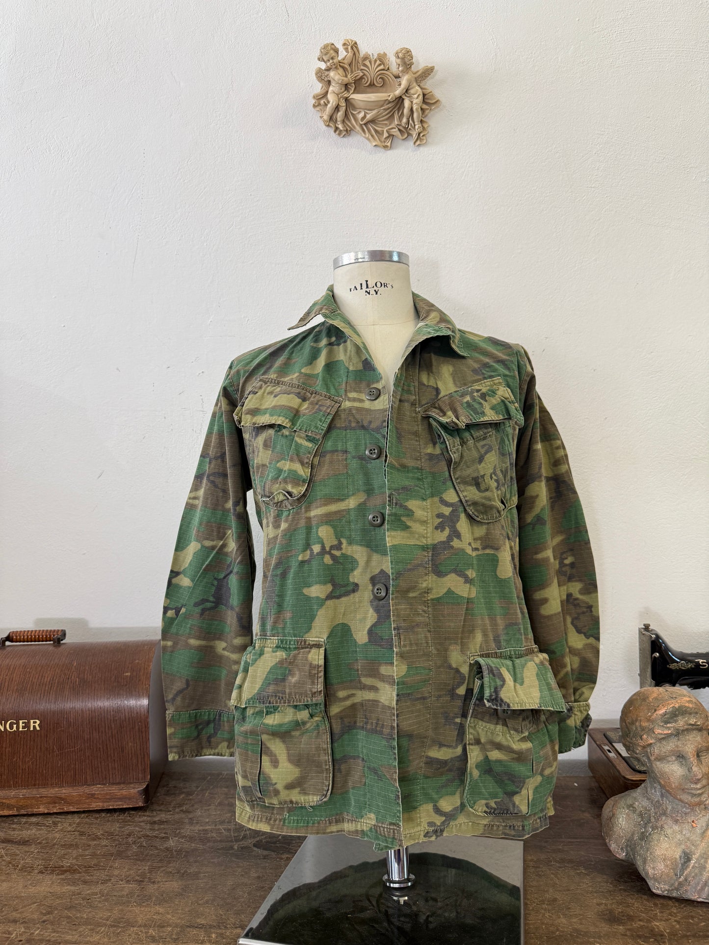 Vintage 60’s Ripstop Jungle Jacket ERDL Us Army “S/M”