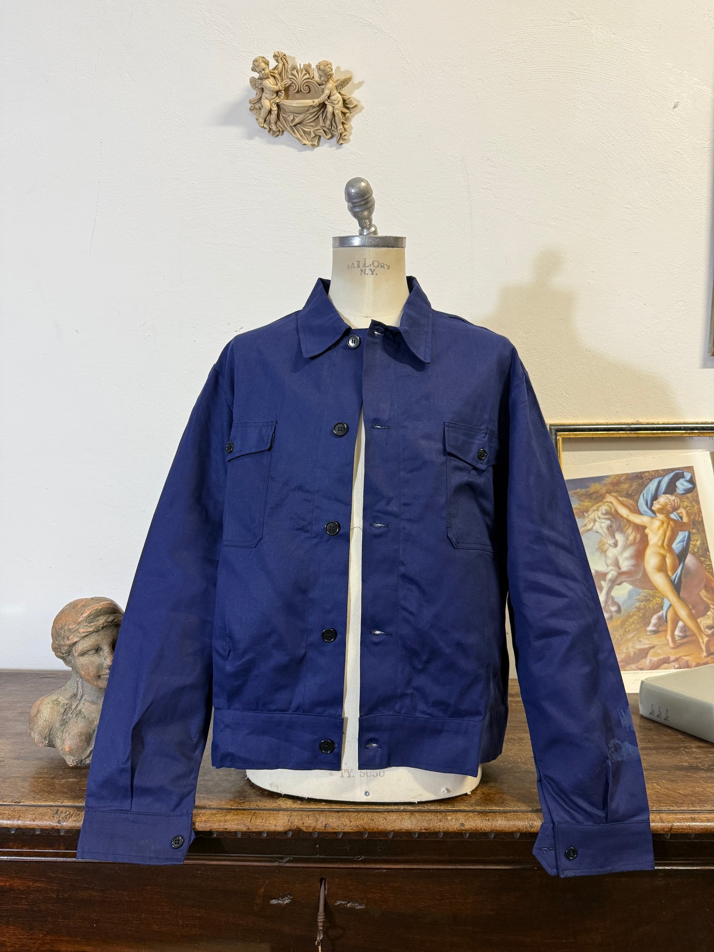 Vintage Work Jacket With Fading In The Sleeve “L/XL”