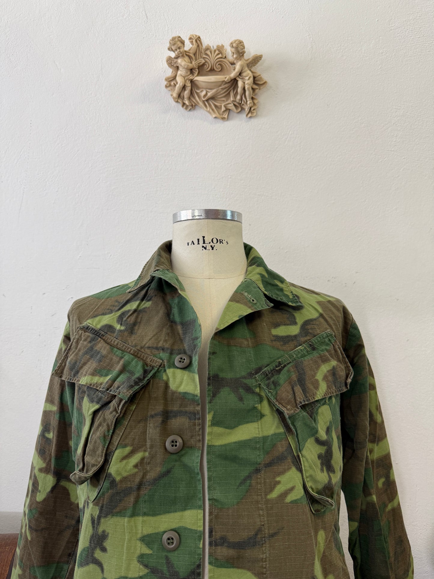 Vintage 60’s Ripstop Jungle Jacket ERDL Us Army “S/M”