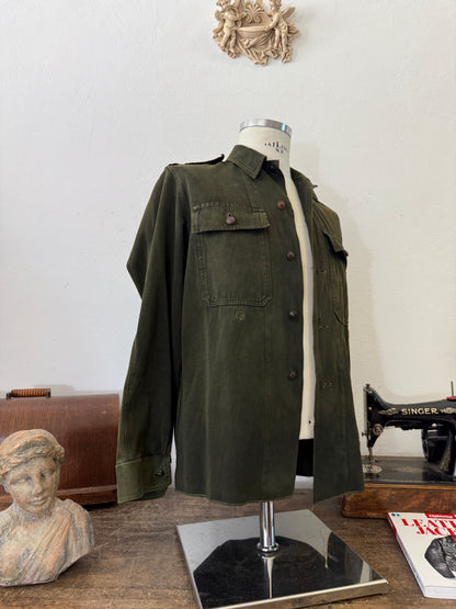 Vintage 80’s Faded Hungarian Army Shirt “S/M”