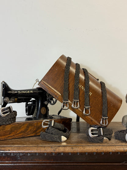 Braided Suede Leather Belt