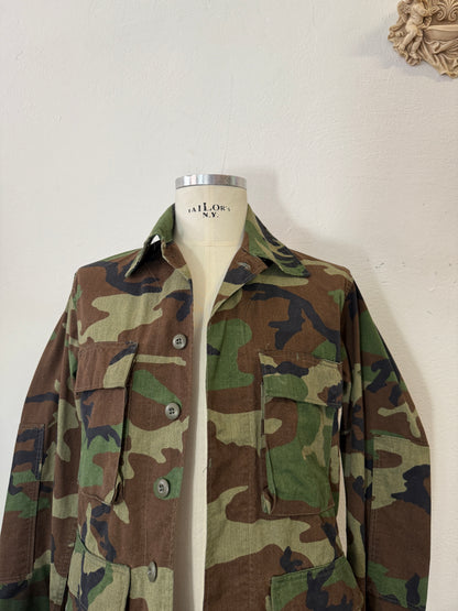 Vintage Woodland Camo Jacket Us Army “S”