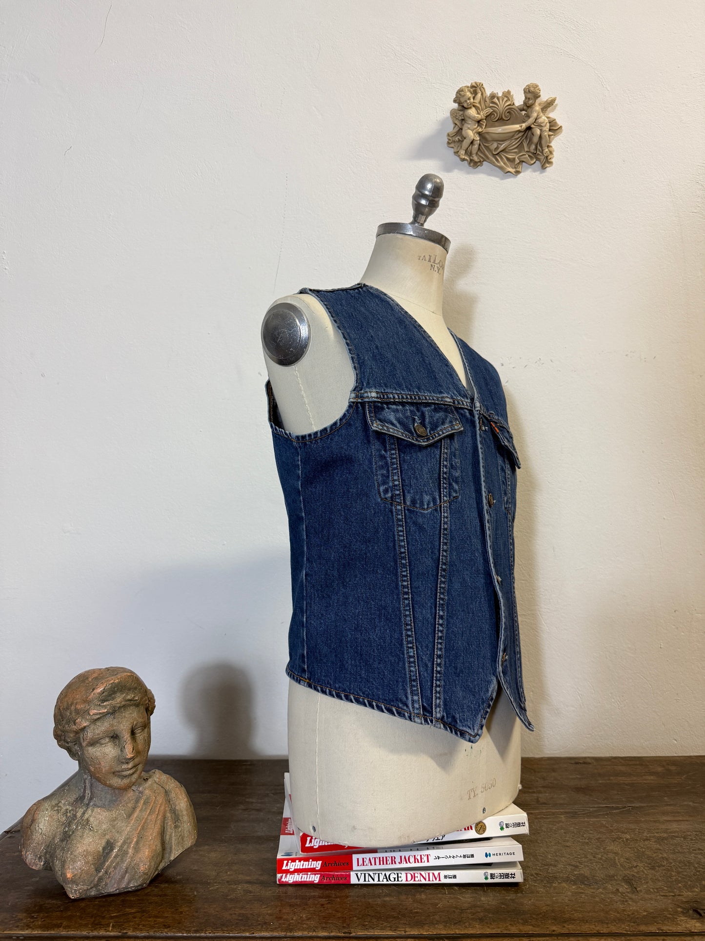 Rework Levi’s Vest Orange Tab “M”