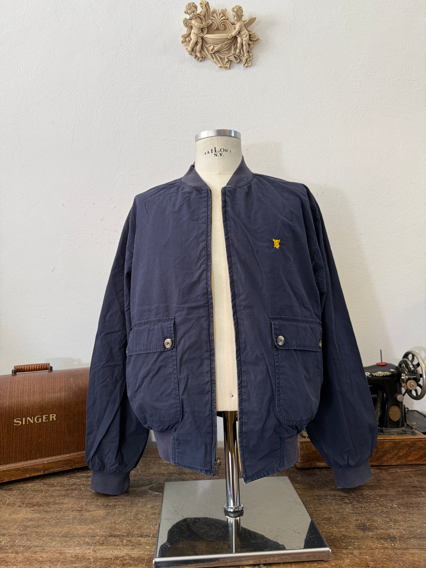 Vintage Burberry Bomber Jacket Reversible “L/XL”