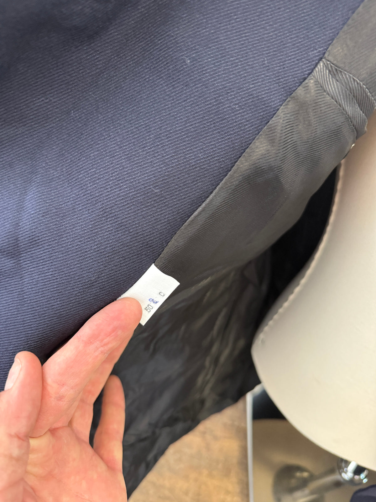 Vintage Italian Navy Double Breasted Jacket “M”