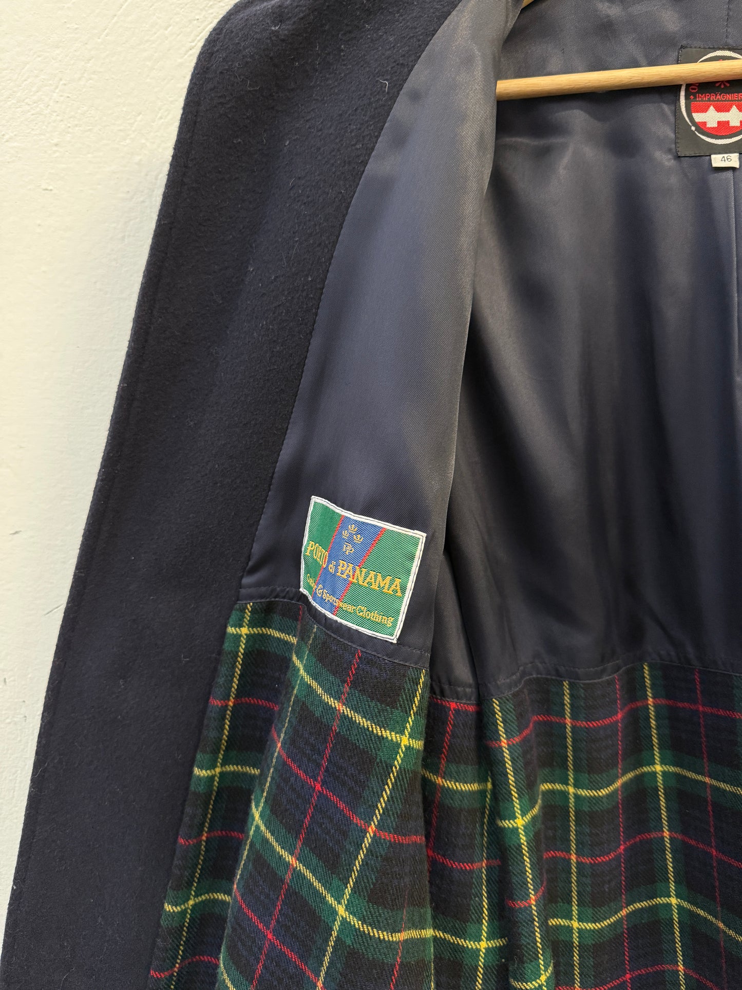 Vintage Porto di Panama Loden Coat - Blue Navy “M/L”