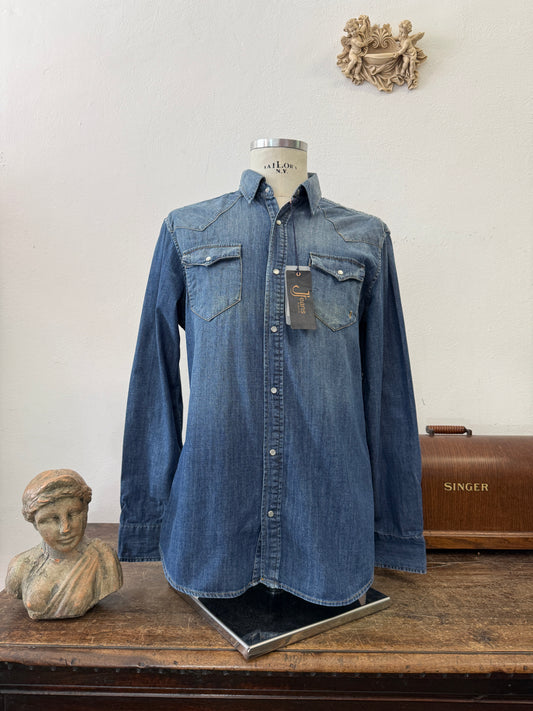Western “Jeckerson” Denim Shirt - S, M, L