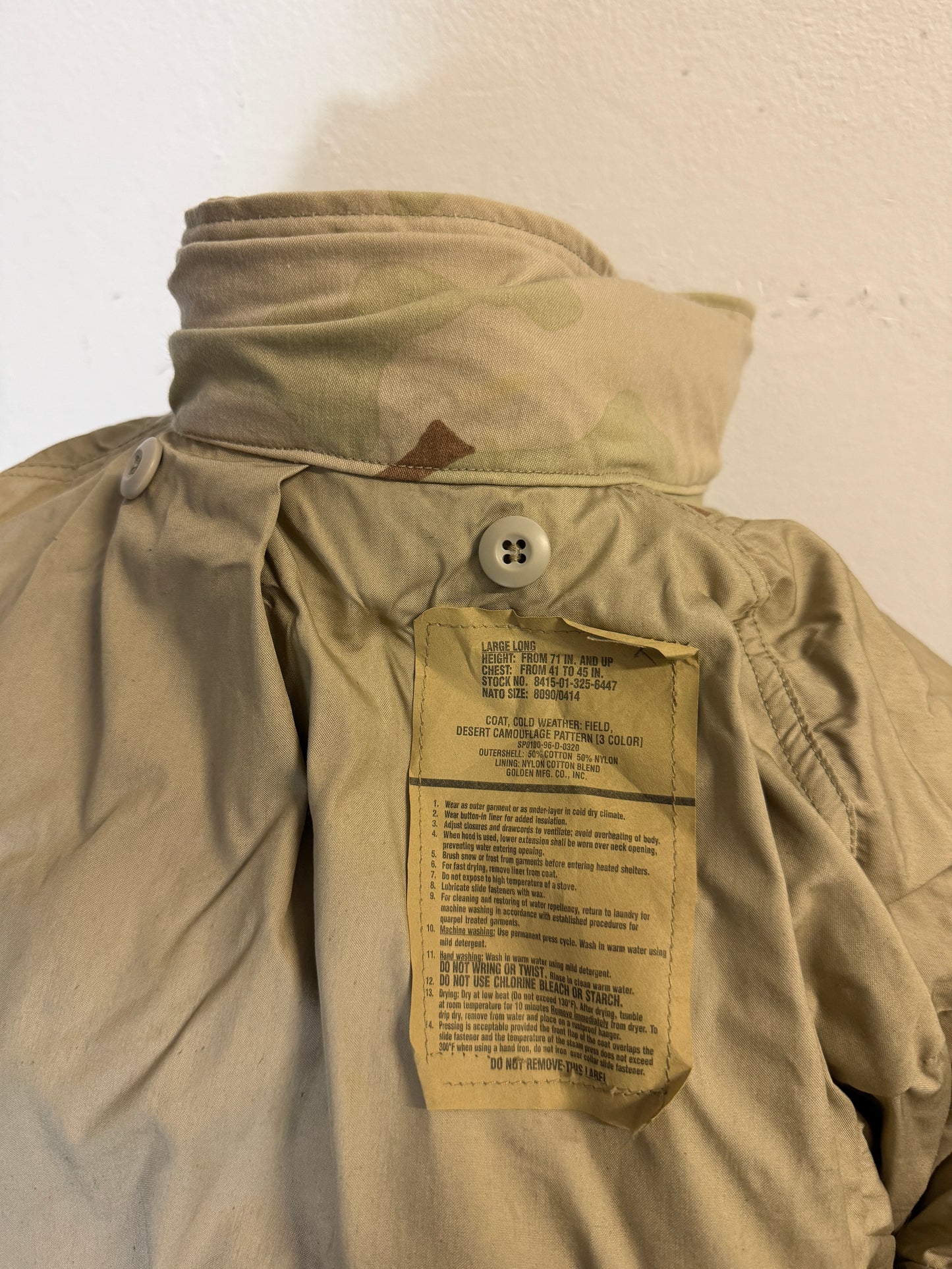Vintage Desert Field Jacket M65 Us Army “XL”