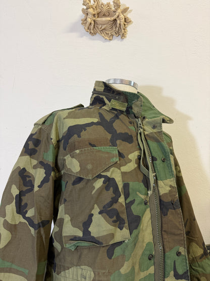 Vintage Woodland Field Jacket M65 Us Army “M/L”