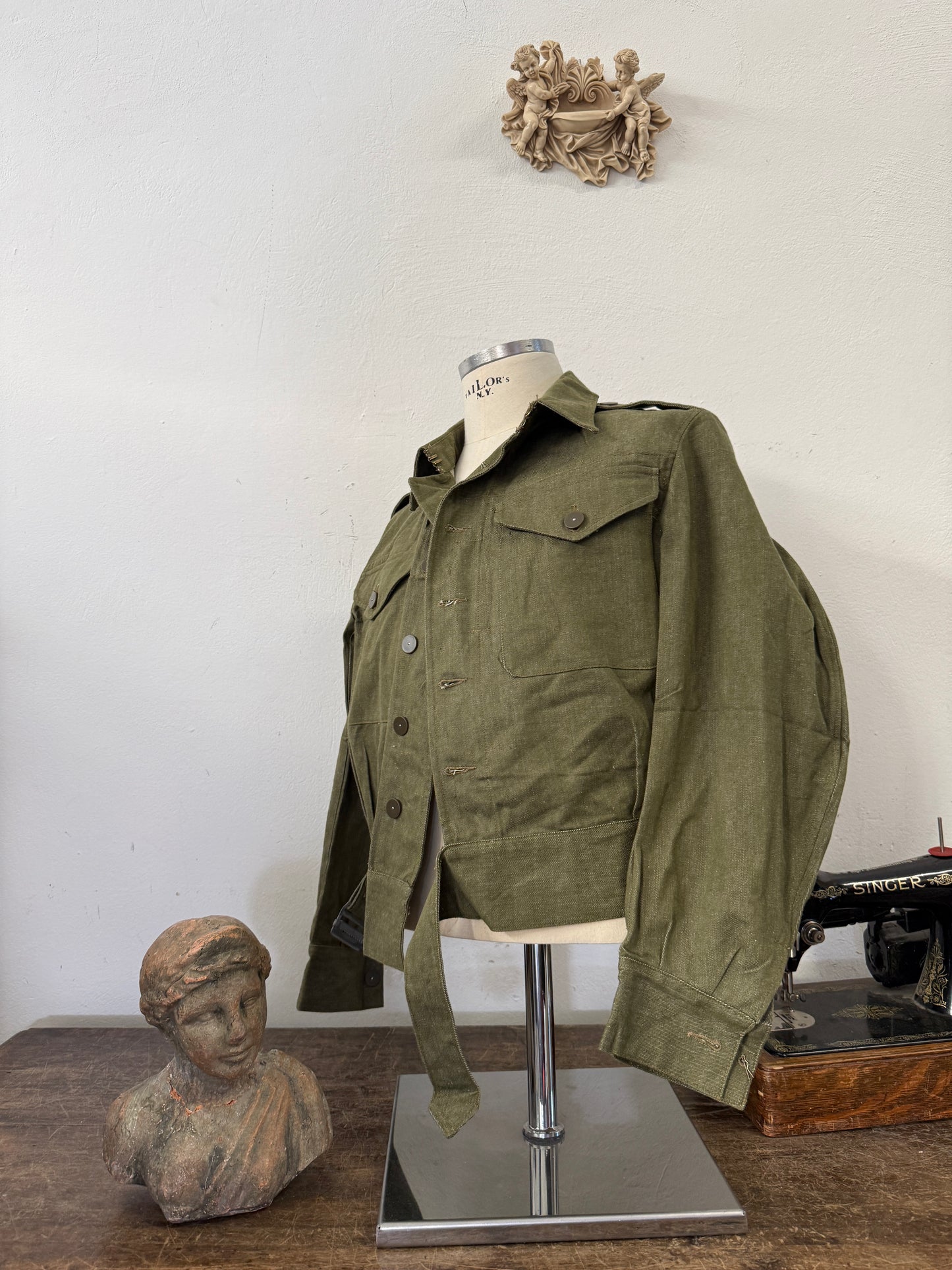 Vintage 50’s Selvedge British Army Jacket “S”