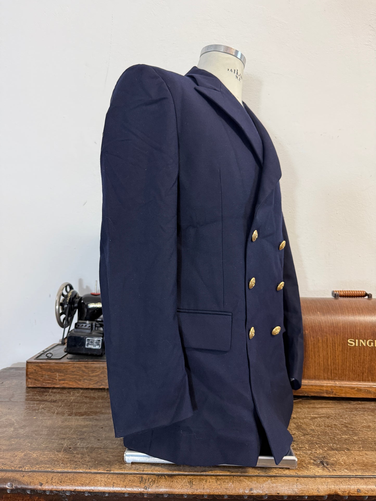 Vintage 00’s Italian Navy Double Breasted Jacket “L/XL”