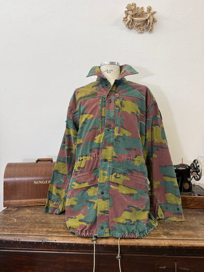 Vintage Belgian Army Camo Jacket “XXL”