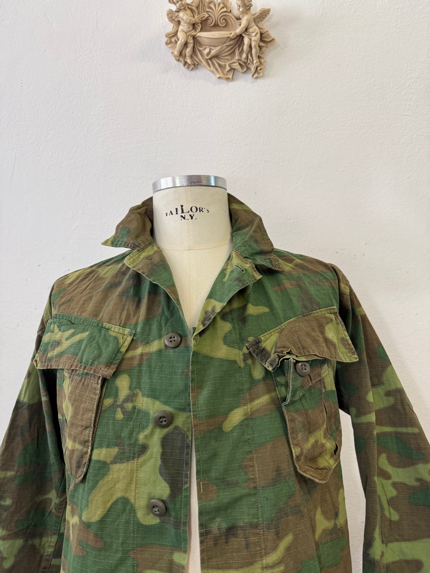 Vintage 60’s Ripstop Jungle Jacket ERDL Us Army “M”