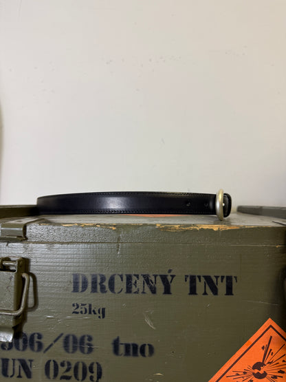 Black Leather Belt - Mancini 1979 x Mister Archive®