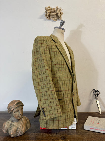 Vintage Checkered Wool Jacket “L”
