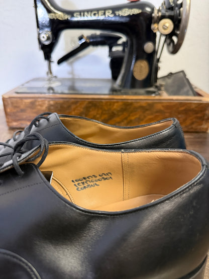 Used Church’s Men’s Black Leather Oxford Shoes – Made in England – UK Size 10