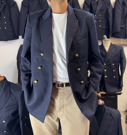 Double Breasted Navy Jacket