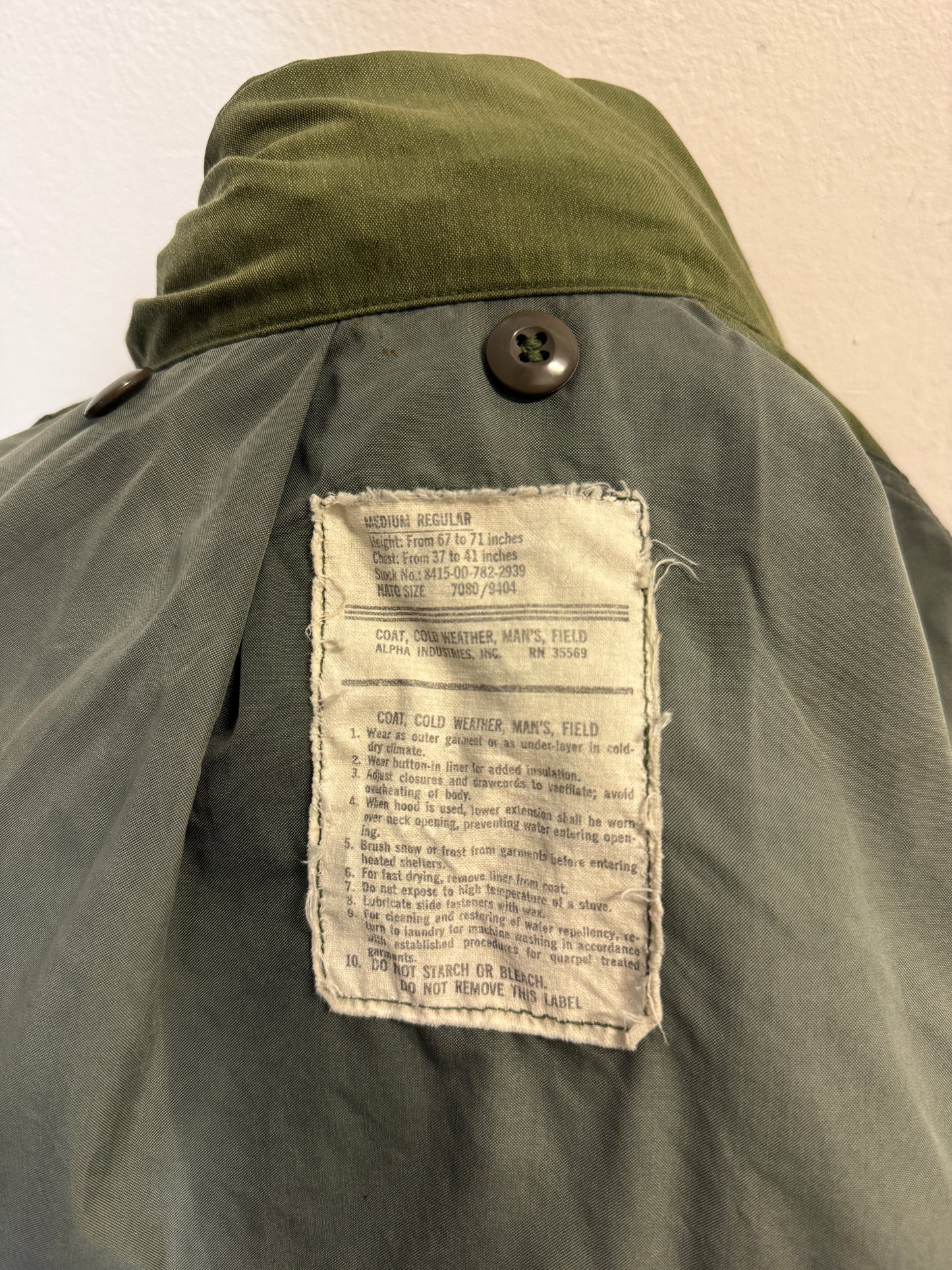 Vintage Field Jacket M65 Us Army “L/XL”