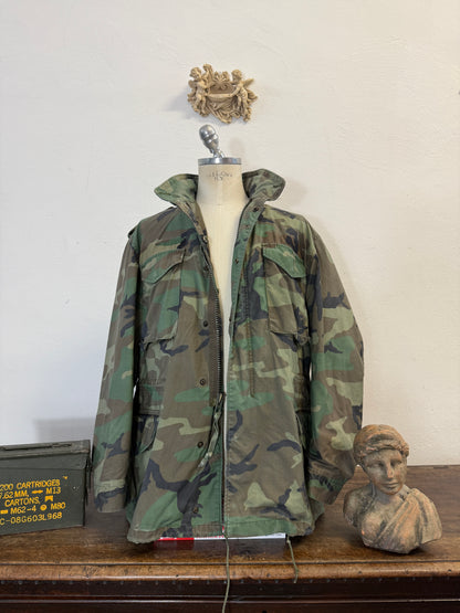 Vintage Woodland Field Jacket M65 Us Army “XL”