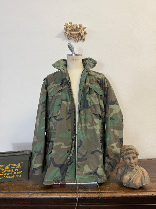 Vintage Woodland Field Jacket M65 Us Army “XL”