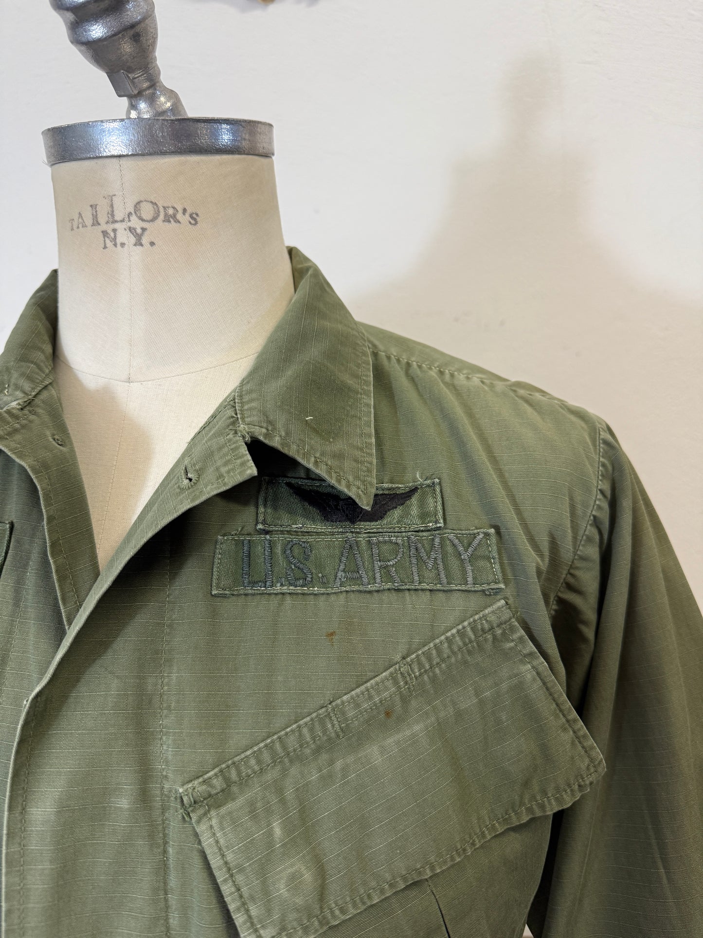 Vintage Rip Stop Jungle Jacket U.S. ARMY “M/L”