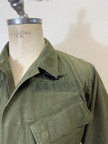 Vintage Rip Stop Jungle Jacket U.S. ARMY “M/L”