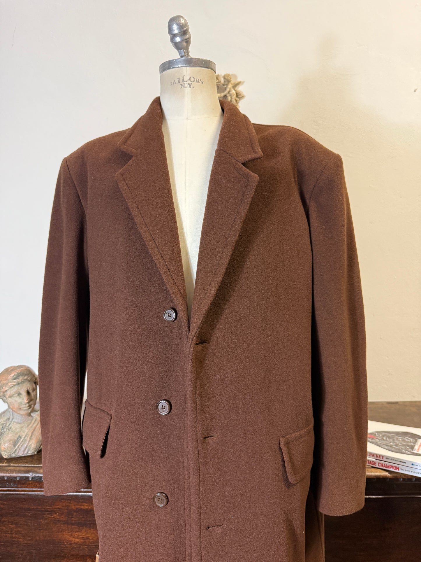 Deadstock Brown Wool Coat “XL”