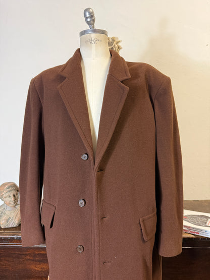 Deadstock Brown Wool Coat “XL”