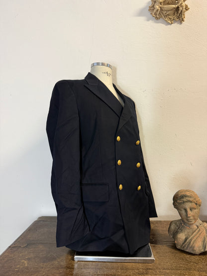 Vintage 00’s Italian Navy Double Breasted Jacket “XL”