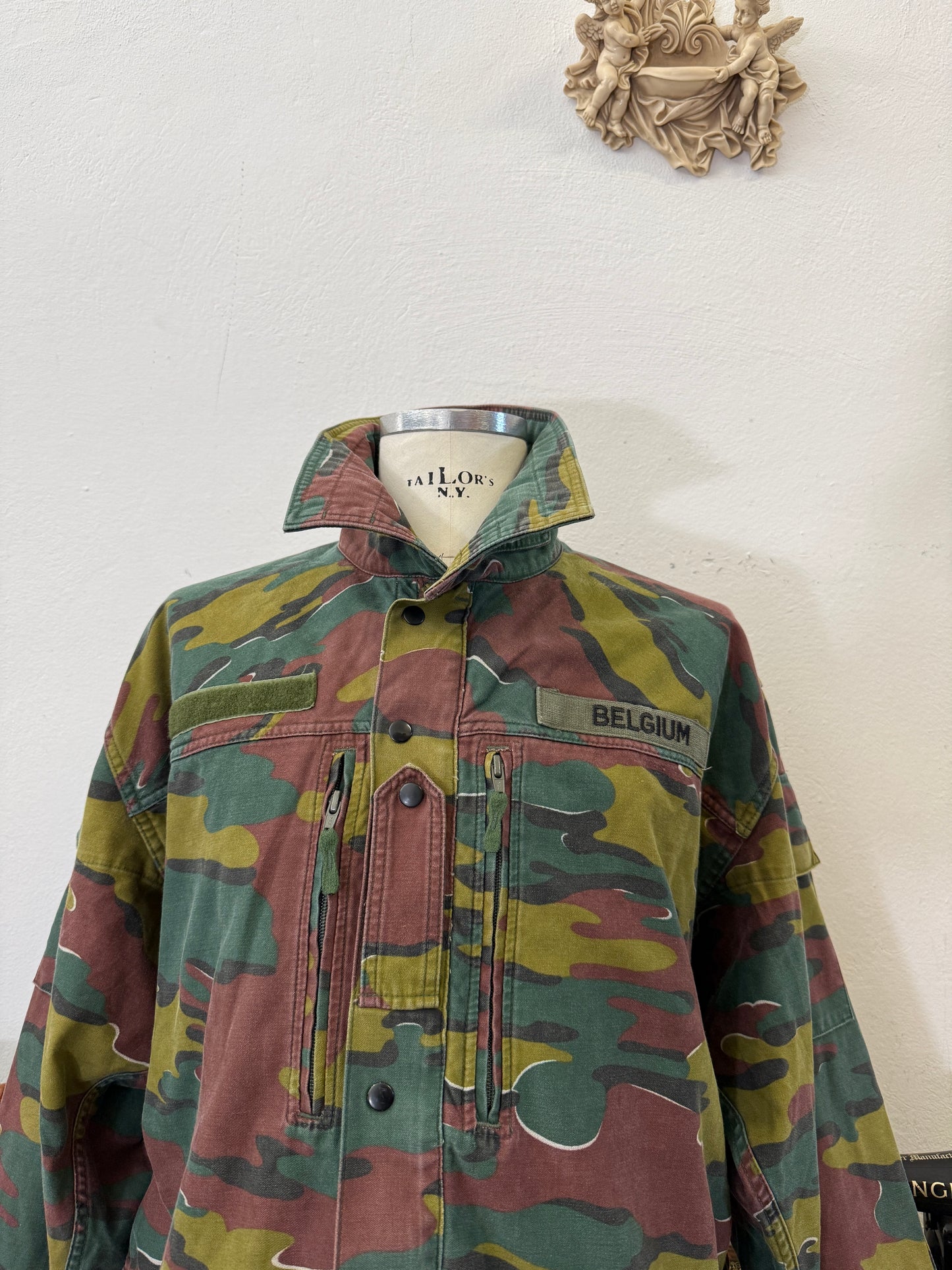 Vintage Belgian Army Camo Jacket “XXL”