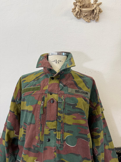 Vintage Belgian Army Camo Jacket “XXL”