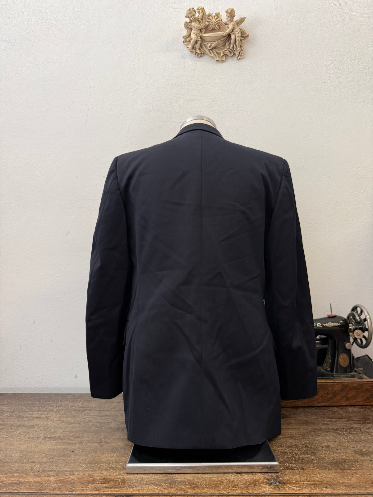 Vintage Italian Navy Double Breasted Jacket “M/L”