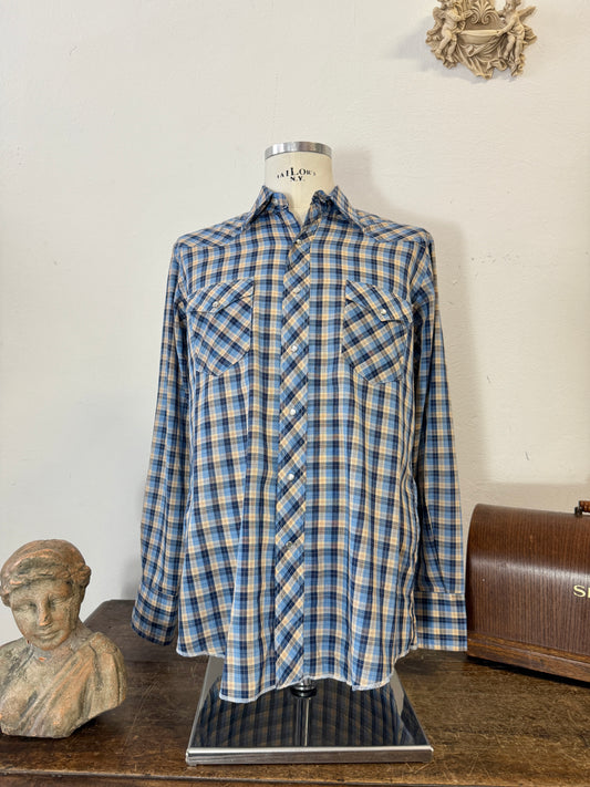 Vintage 80’s Western Wrangler Shirt “L/XL”
