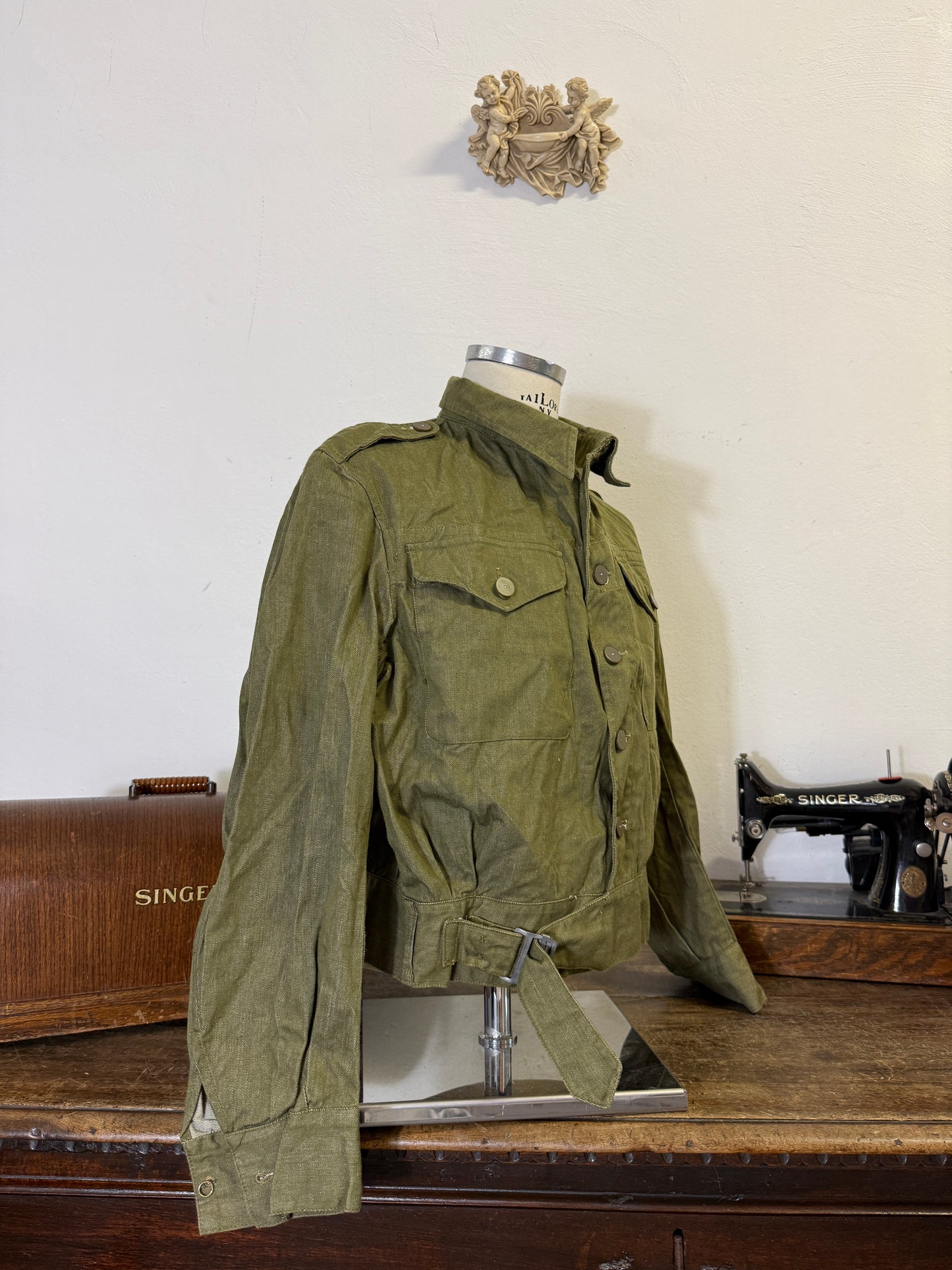 Vintage 50’s Selvedge British Army Jacket “M”