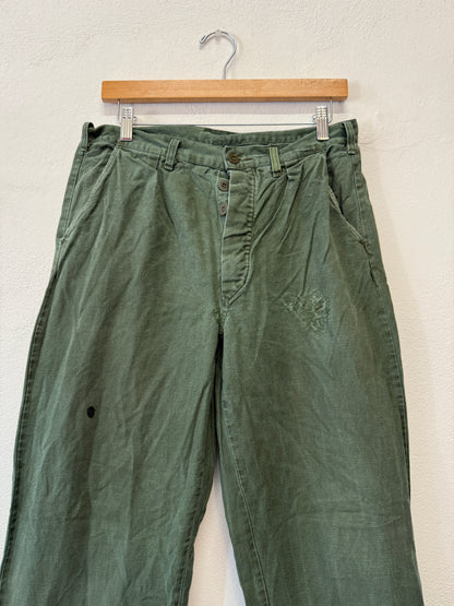 Vintage Swedish Army Fatigue Pants “W31”