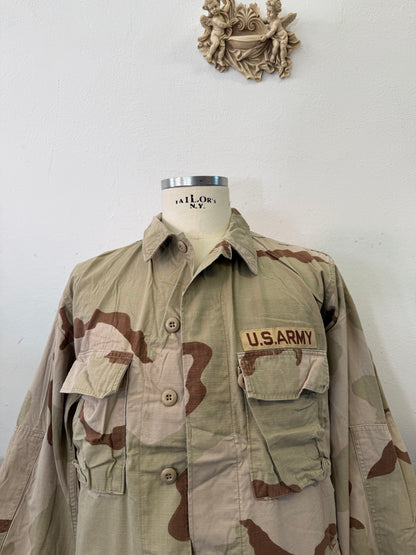 Vintage BDU Camo Jacket Ripstop US Army – L