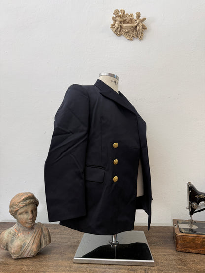 Vintage Italian Navy Double Breasted Jacket “XS”