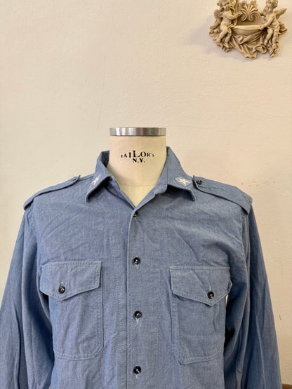 Vintage 90’s Italian Navy Shirt “M/L”