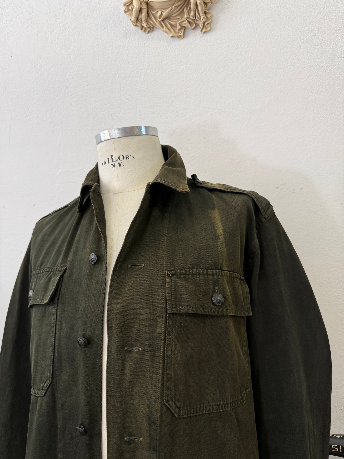 Vintage 80’s Faded Hungarian Army Shirt “L”