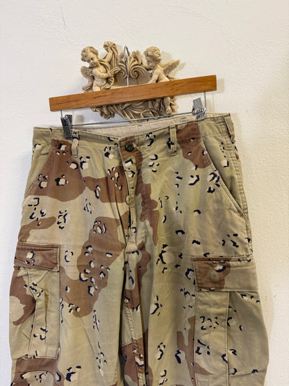 Vintage Desert Chocolate Cargo Pants Us Army “W33”