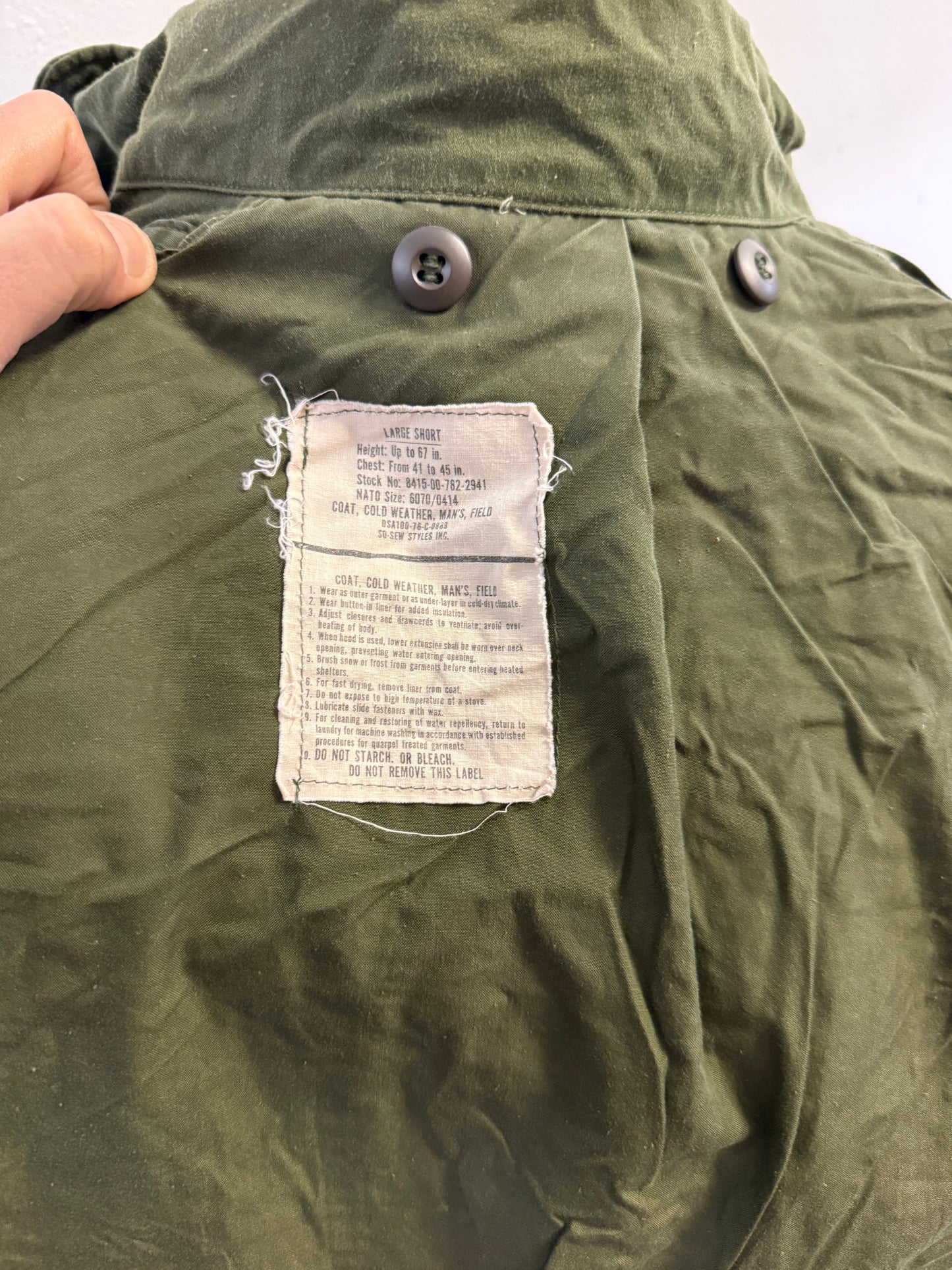 Vintage Field Jacket M65 Us Army “L”