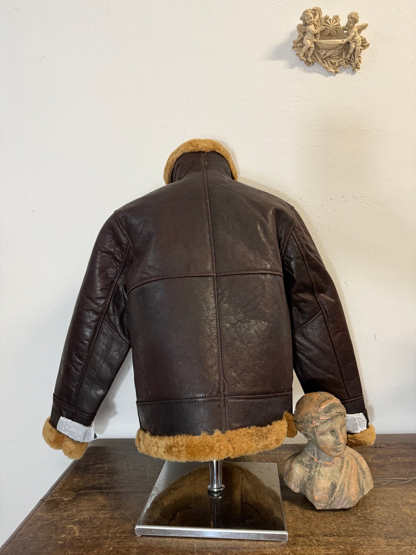 US B46 SHEEPSKIN LEATHER JACKET “L”