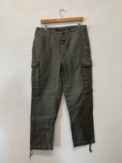 Vintage 80’s German Army Moleskin Cargo Pants “W34”